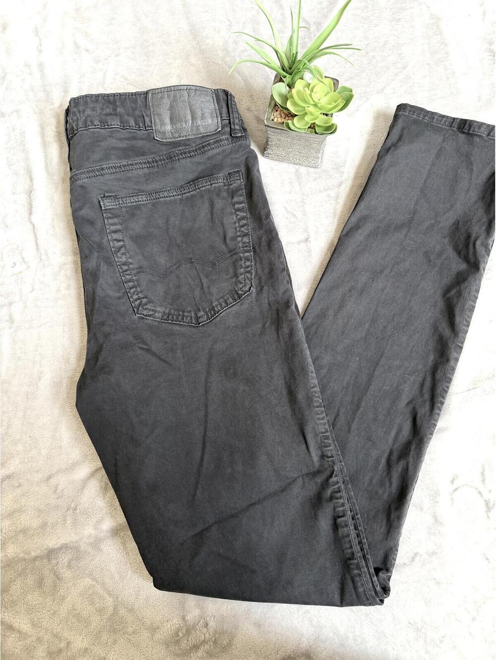American Eagle Black Flex Skinny Jeans 34x36